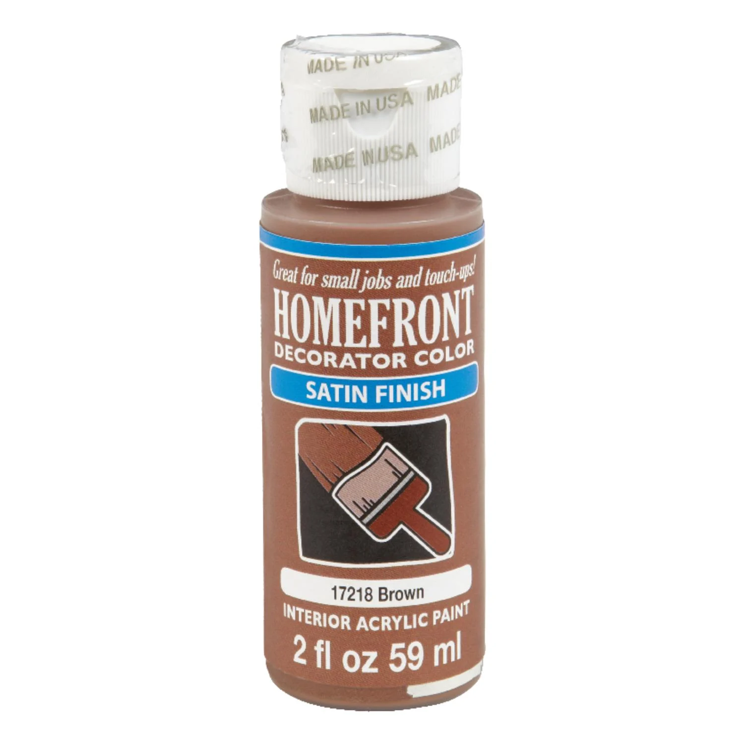 Homefront Satin Brown Hobby Paint 2 oz
