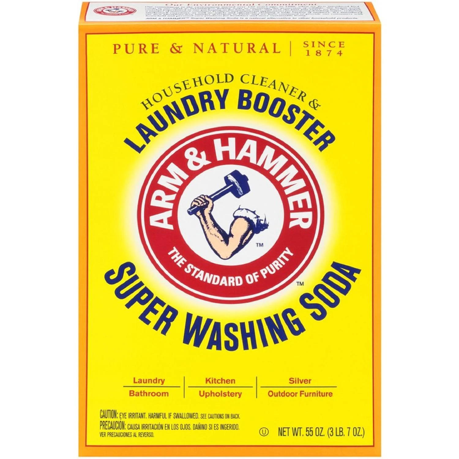 Arm & Hammer Detergent Booster and Household Cleaner Powder 55 oz 1 pk