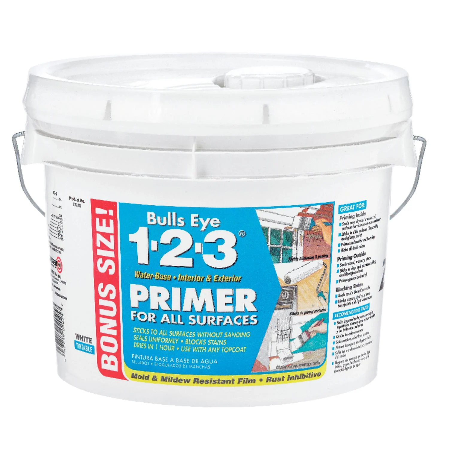 Zinsser Bulls Eye 123 White Primer and Sealer 2.5 gal