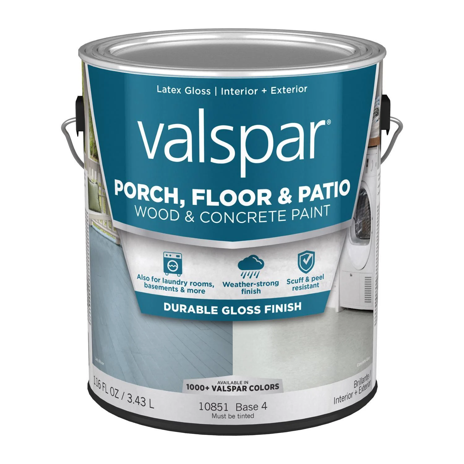 Valspar Porch, Floor & Patio Gloss Base 4 Floor Paint 1 gal