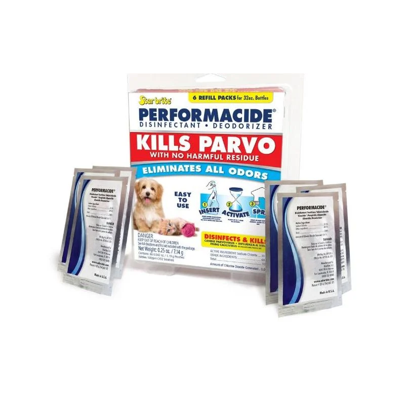 Performacide Parvo Killer & Disinfectant & Deodorizer 32 oz. Refill Kit - 6 Pack