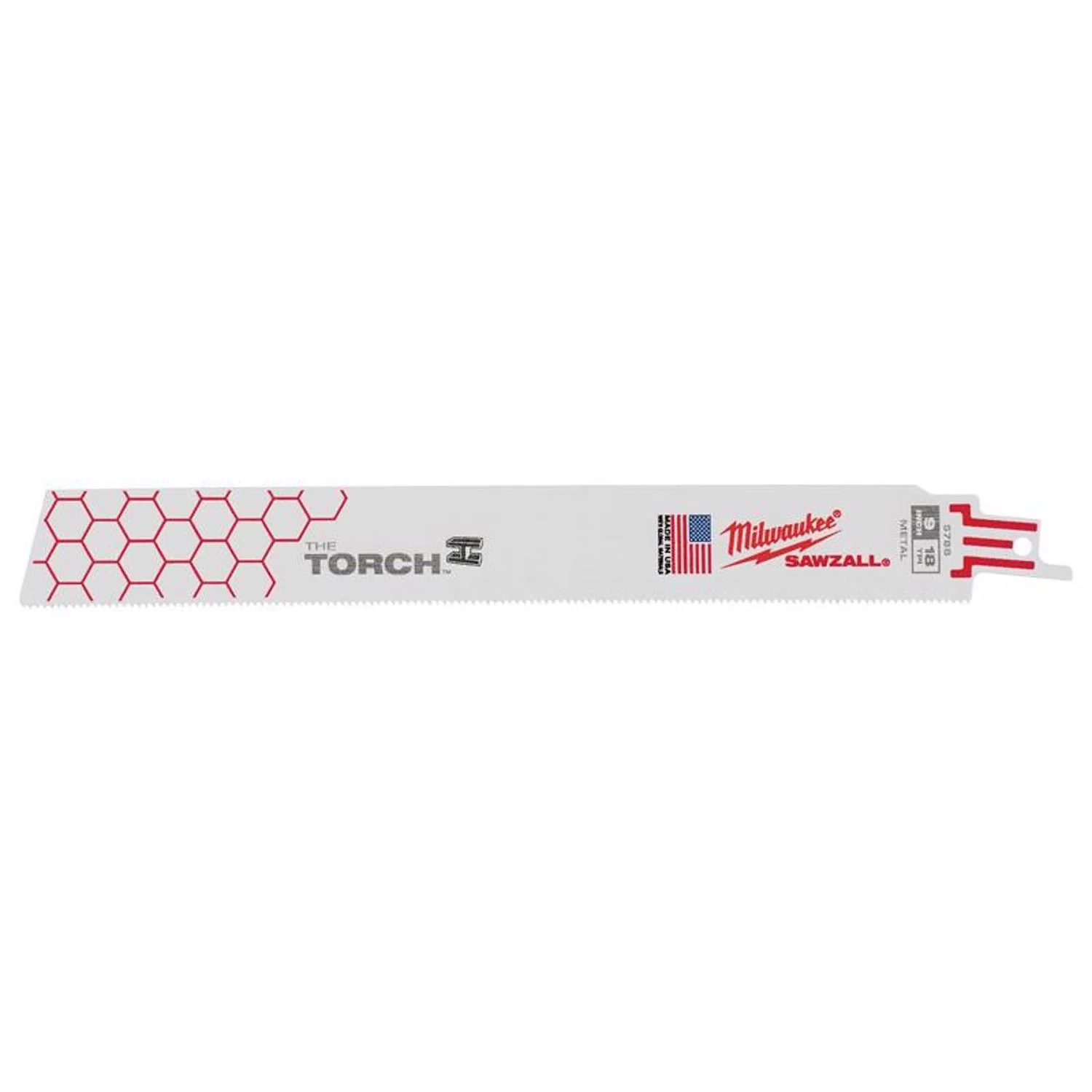 Milwaukee The Torch 9 in. Bi-Metal Reciprocating Saw Blade 18 TPI 5 pk