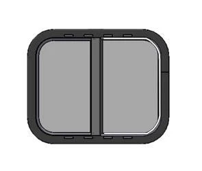 Lippert Components V000419408 Side Window - 42 Inch x 36 Inch