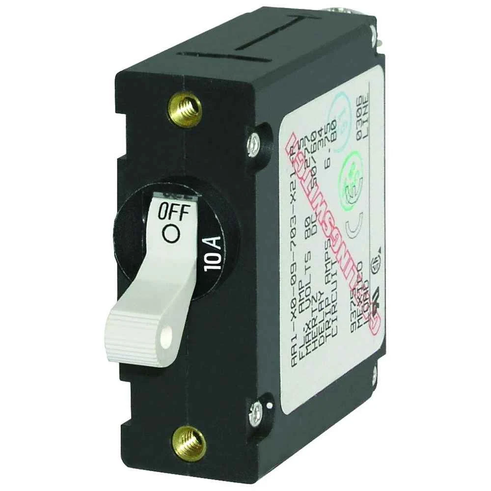 7206 AC/DC Single Pole Magnetic World Circuit Breaker - 10 Amp