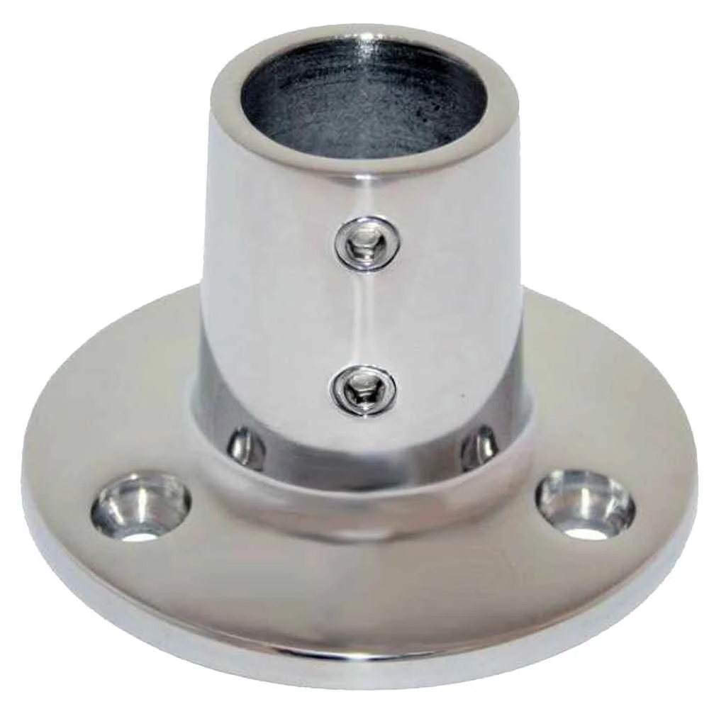 7/8 " O.D. 90 deg Round Base SS Rail Fitting