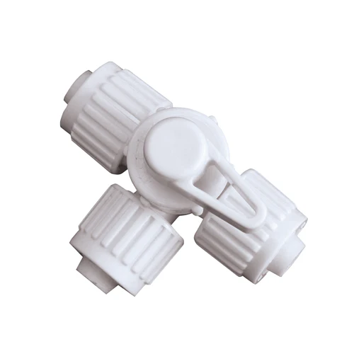Elkhart Supply 06902 Flair-It 3-Way Bypass Valve 180º Center Drain Valve 3/8"