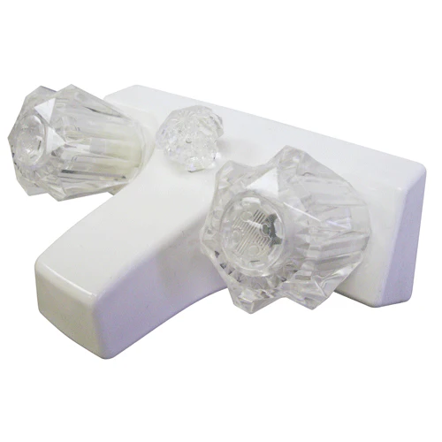 TUB/SHOWER FAUCET-WHITE # 3PCS