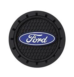 Plasticolor 000651R01 Ford Logo Beverage Coaster, Set of 2