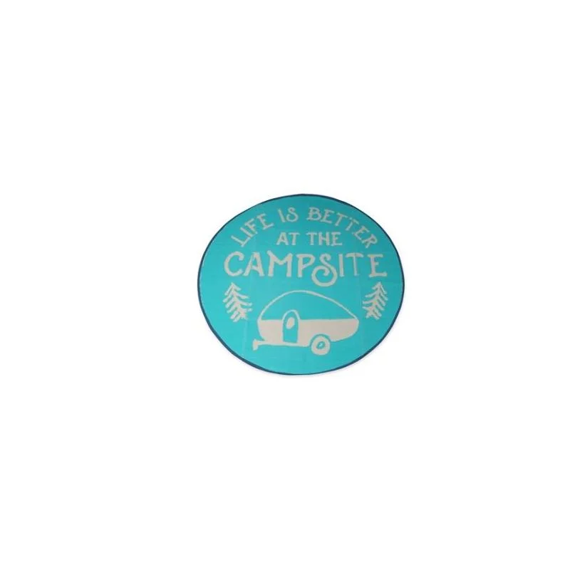 Camco Life is Better at the Campsite 6-Foot Round Outdoor Mat