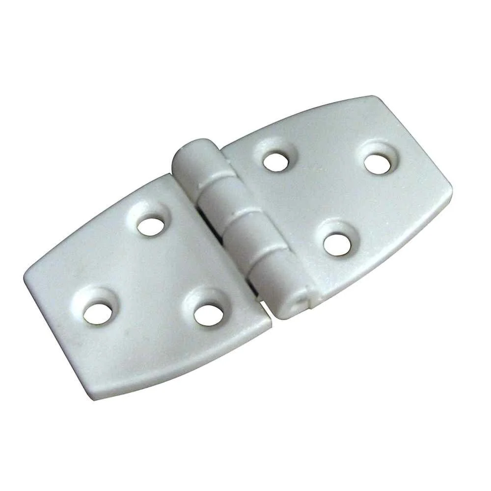 Door Hinge - White Nylon - 1-1/2" x 3"