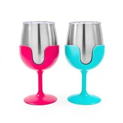Camco 51915 Wine Drinking Glass, Set of 2