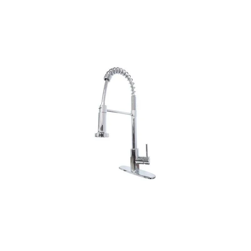Empire Brass Hi-Arc Metal Hammer Style Head Coiled Spring Kitchen Faucet