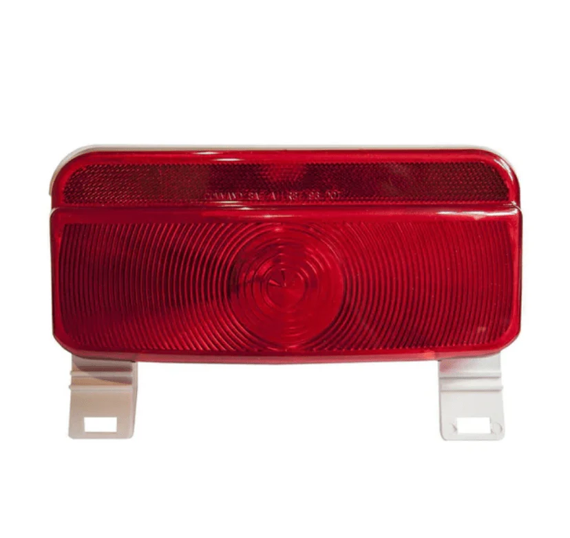 Fasteners Unlimited 003-81L - Compact Red Tail Light 12V with Plate Mount