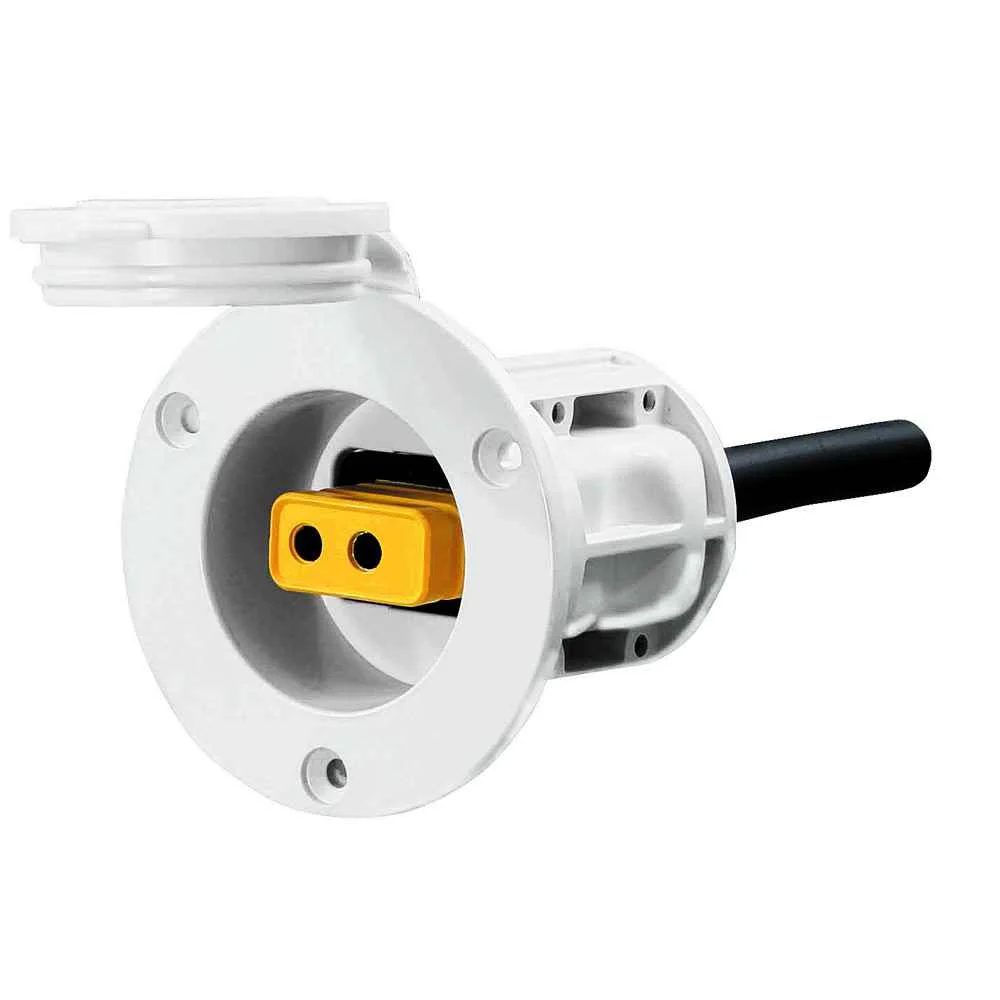 Flush Mount Power Port - White