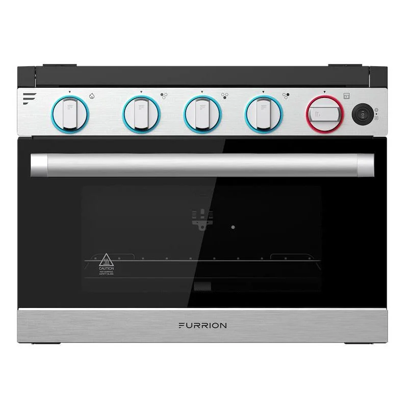 Furrion Stainless Steel 21” RV 3-Burner Gas Oven Range