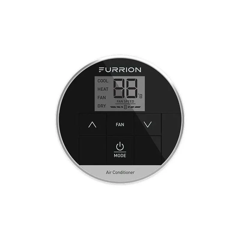 Furrion Chill Standard Single-Zone RV Wall Thermostat w/ 3 Fan Speeds - Black