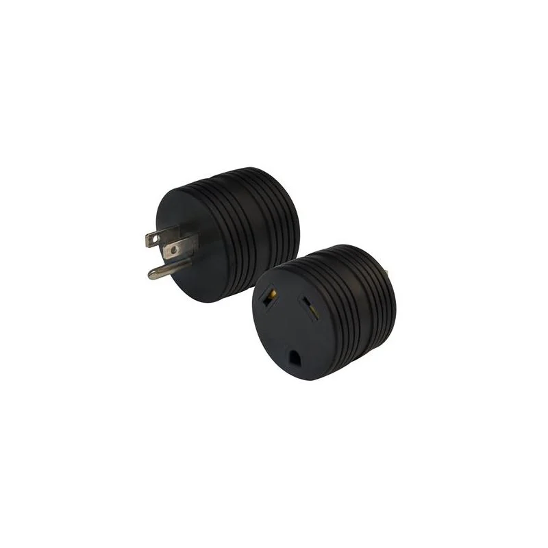 Valterra Power Cord Plug End Adapter - 15 Amp Male to 30 Amp Female Plug