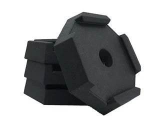 Jack Pad SnapPad EQ7SP4 EQ Compact, Rubber, Fits 7" Square And 7-1/4" Round, Black, 9" Diameter