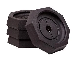 Jack Pad SnapPad EQ8SP4 EQ Octagon, Rubber, Fits 10" Octagon Jack Foot, Black, 13-1/4" Diameter