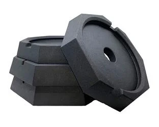 Jack Pad SnapPad HI10BSP4 HiWay 10 Bus, Rubber, Fits 10" Round Front Jack Foot And 11-1/2" Round Back Jack Foot, Black, 11-3/4" Front Jack Pad Diameter And 13-3/4" Back Jack Pad Diameter
