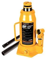 Jack Performance Tool W1632 Bottle Jack, Hydraulic, 12 Ton Capacity, 9-1/4 To 18-1/2" Lift Height