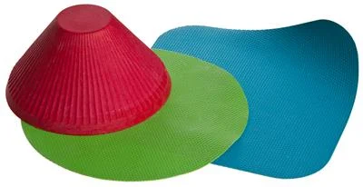 Jar Opener Progressive International GT-3236 Prepworks , Use To Open The Lid On A Jar/ Container, Grip Pad, Red/ Green/ Blue, Rubber, Not-Dishwasher Safe