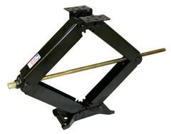 Leveling Jack BAL RV 24003D Use To Level And Stabilize For Travel Trailers/ Fifth Wheels And Tent Campers, Manual, 5000 Pound Static Load Capacity, 4" To 30" Travel, Scissor Type, Set of 2