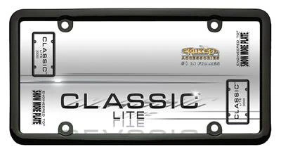 License Plate Frame Cruiser 20050 Classic Lite, Without Design, Powder Coated, Black