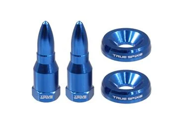 License Plate Mounting Hardware True Spike LPH005BL True Spike, Standard, Blue, Bullet Style