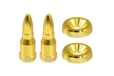 License Plate Mounting Hardware True Spike LPH005GD True Spike, Standard, Gold, Bullet Style