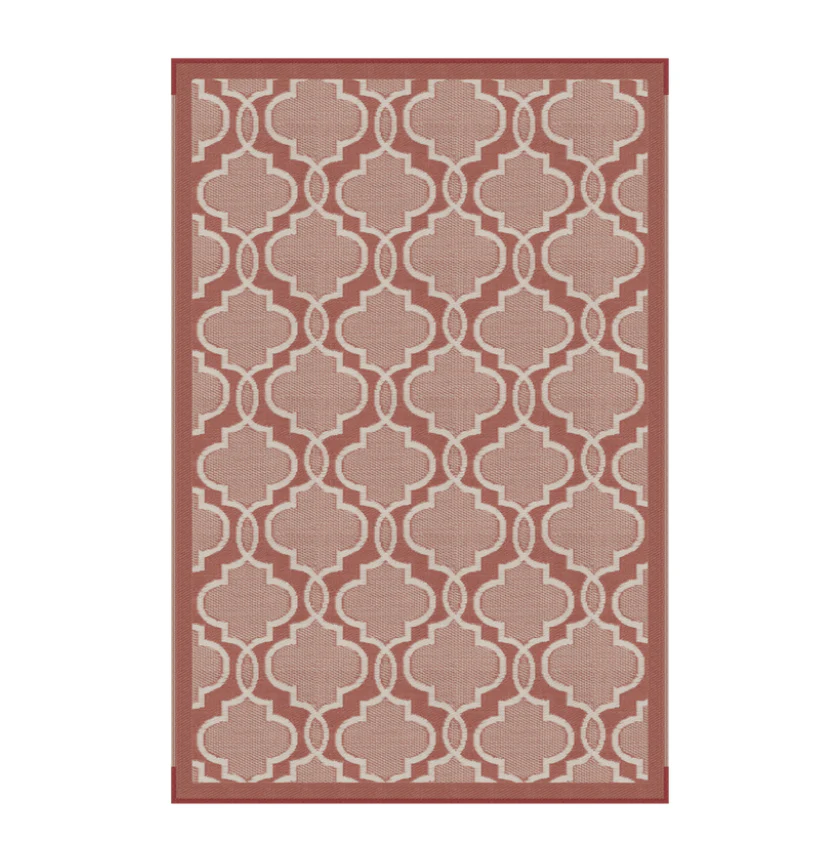 Lippert Components 2021028008 - 6'W x 9'L Terracotta All Weather Patio Mat