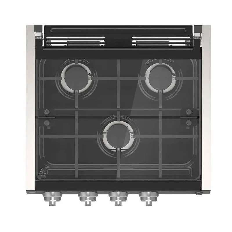 Furrion 20 Inch 3-Burner Gas RV Cooktop with Glass Cover