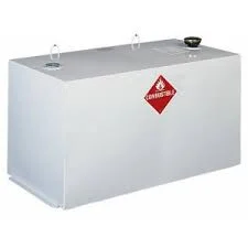 Liquid Transfer Tank Delta Consolidated 484000 Non-Flammable Liquids, 107 Gallon Capacity, Rectangular, 23-1/4" Length x 45.63" Width x 24" Height, Smooth, White, Steel