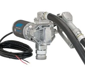 Liquid Transfer Tank Pump GPI 162000-03 G20 Series, Diesel, Electric, 12 Volt DC, 20 Gallons Per Minute, 14 Feet Hose, With Flow Meter, Aluminum Housing, 1" Inlet And 1" Outlet