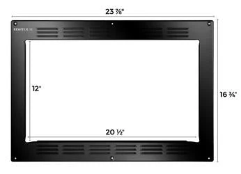 Microwave Oven Trim Kit Contoure RV-TRIM8B Use With Microwave Oven Model RV-185BCON; 24" Width x 17" Height