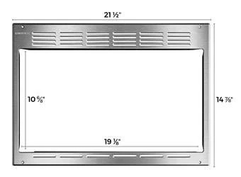Microwave Oven Trim Kit Contoure RV-TRIM9S Use With Microwave Oven Model RV-950S; 20-1/2" Width x 15" Height