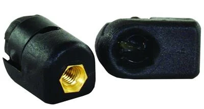 Multi Purpose Lift Support End Fitting JR Products EF-PS30 Use For JR Products Door Hinge Lift Support GSNI Series; Fits 10 Millimeter Ball Stud; M6 Thread; With Steel Spring