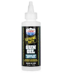 Multi Purpose Lubricant Lucas Oil 10877 Extreme Duty, Gun Oil, Use To Lubricate Semi-Auto Rifles/ Shotguns/ Pistols, 4 Ounce Bottle