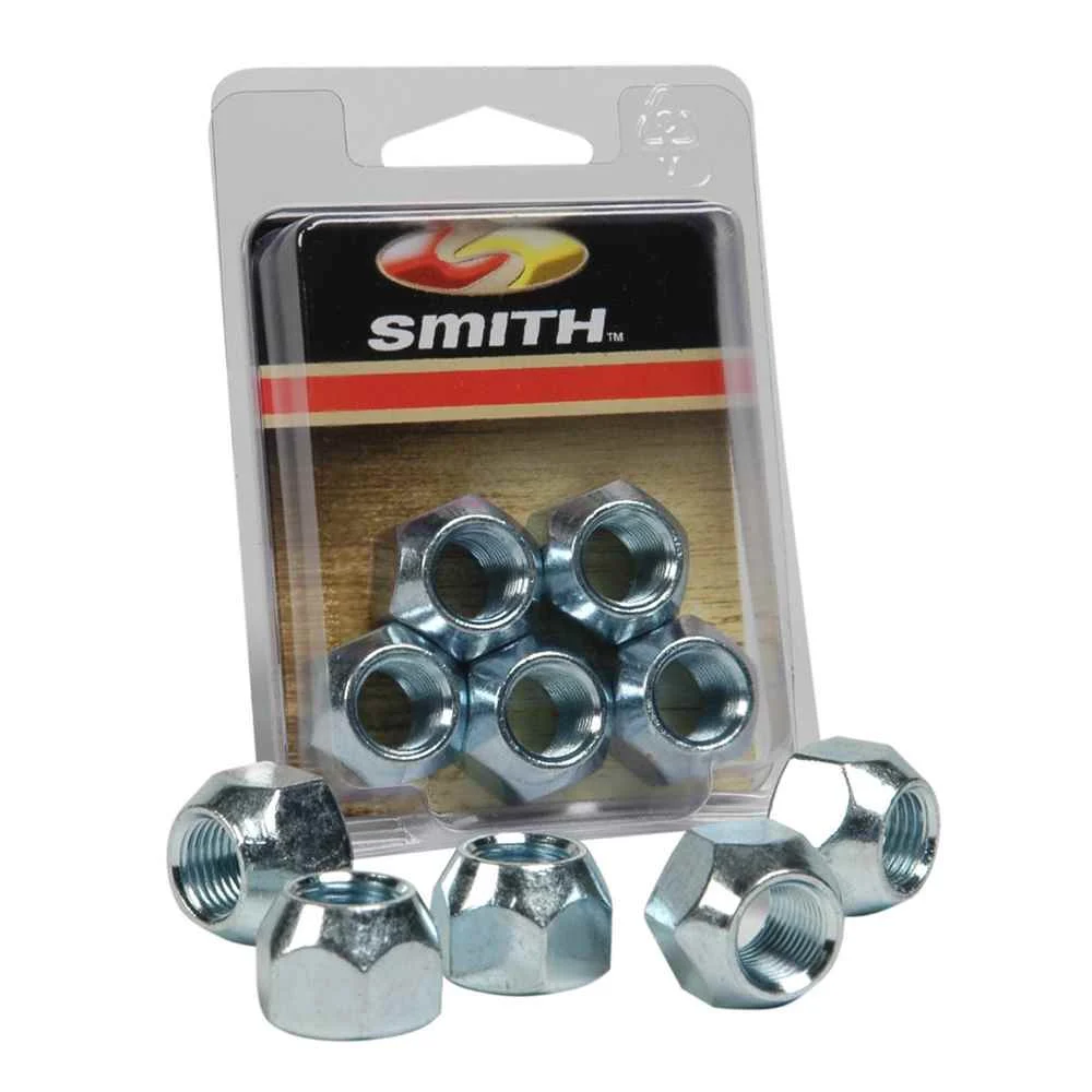 C.E. Smith Company 11052A Package Wheel Nuts 1/2" - 20 - 5 Pieces - Zinc