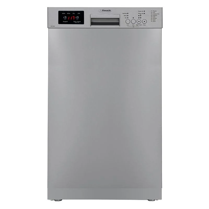 Pinnacle Stainless Steel 18 Inch Wide Built In Dishwasher