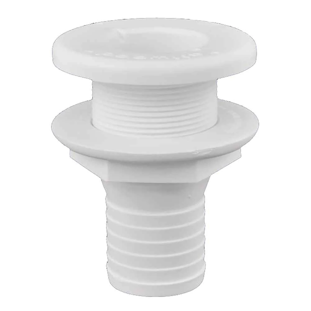 Plastic Thru-Hull Fitting - 1-1/2" - White