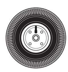 Barker 32347 Portable Waste Holding Tank Wheel (25/32 & 42 Gallon, 4 Wheel Portable Tanks)