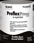 Roof Sealant Primer Pro Guard F1519-2 Pro Flex , Use To Prepare Asphalt Surfaces Prior To Application Of Roof Coating, Black, 2 Gallon