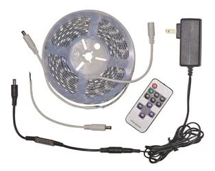 Rope Light - LED Valterra DG72689 Diamond Group, Replacement For Awning Lights, White LED, 12 Volt With 110 Volt Adapter, 5 Meter, 3 Modes (On/ Off/ Dim), With 3M Tape Backing Adheres To All Surfaces Except Wood