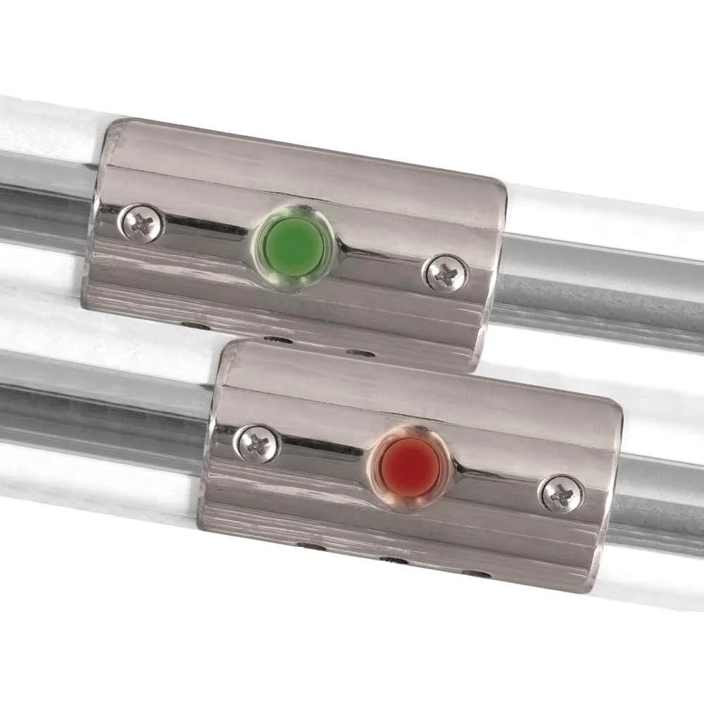 Rub Rail Mounted Navigation Lights for Boats Up To 30' - Port & Starboard Included