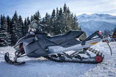 Snowmobile Cover Carver 1001S-02 For Traveling And Storage, Does Not Cover Skis, Small, Fits 129 To 141" Length, Black, Sun-DuraPolyester