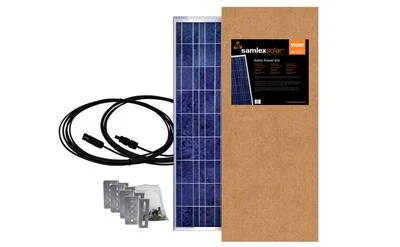 Solar Kit Samlex America SSP-150-KIT Expansion Solar Kit, 150 Watts/ 8.82 Amp, Rigid Panel, 58.03" Height x 26" Width x 1.39" Thickness, Bracket Mount