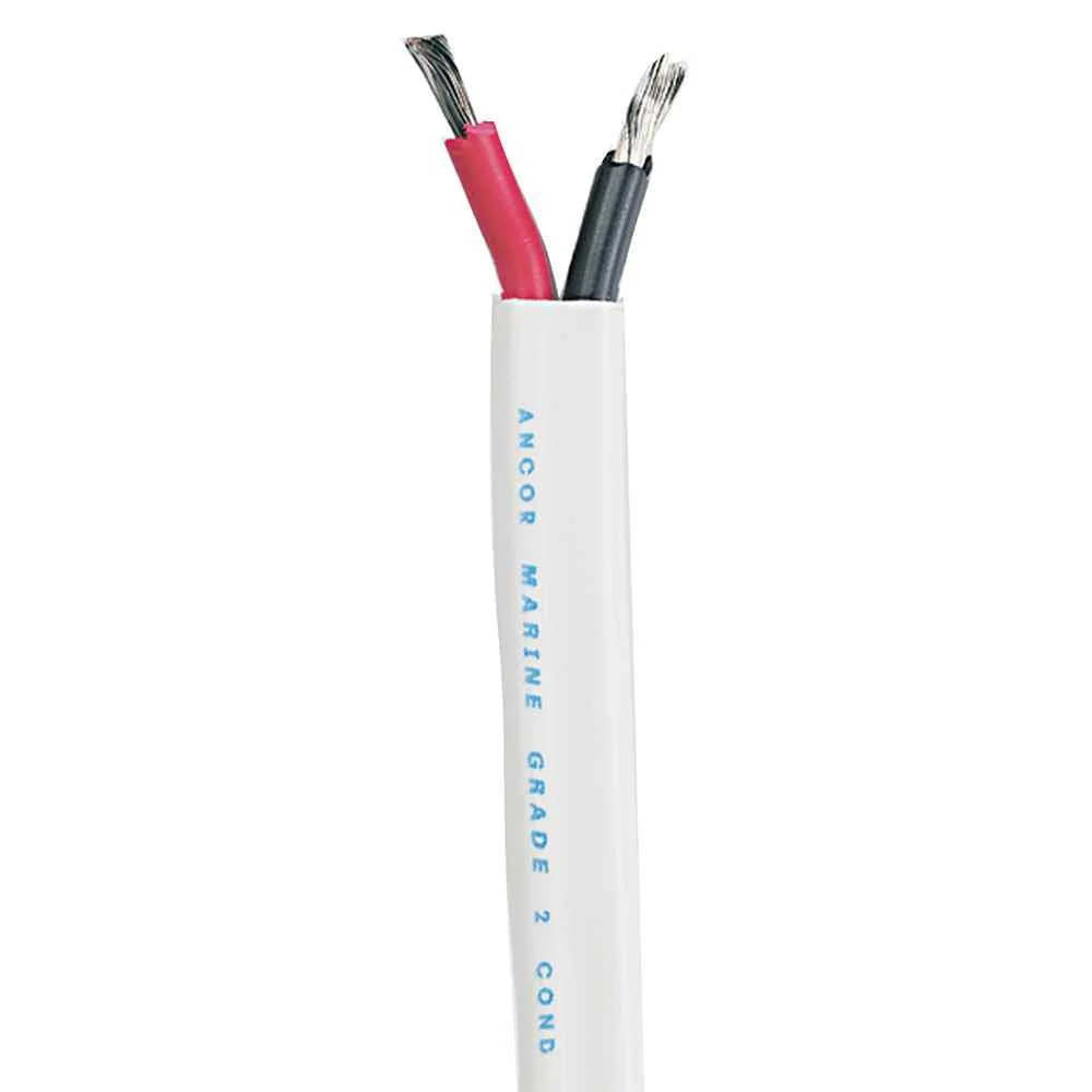Standard Duplex Cable - Flat 16/2 AWG - 2 x 1mm- Red/Black - 100'