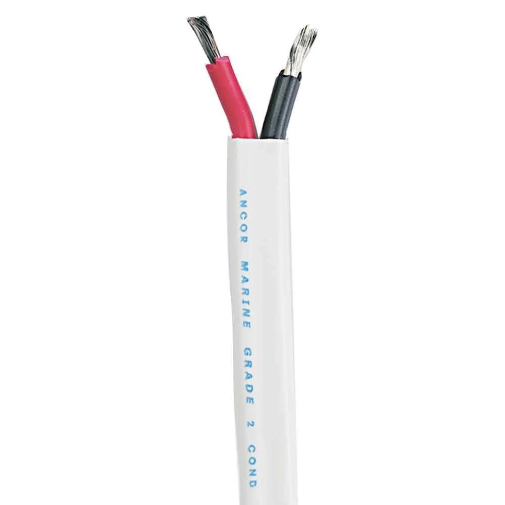 Standard Duplex Cable - Flat 16/2 AWG - 2 x 1mm- Red/Black - 500'