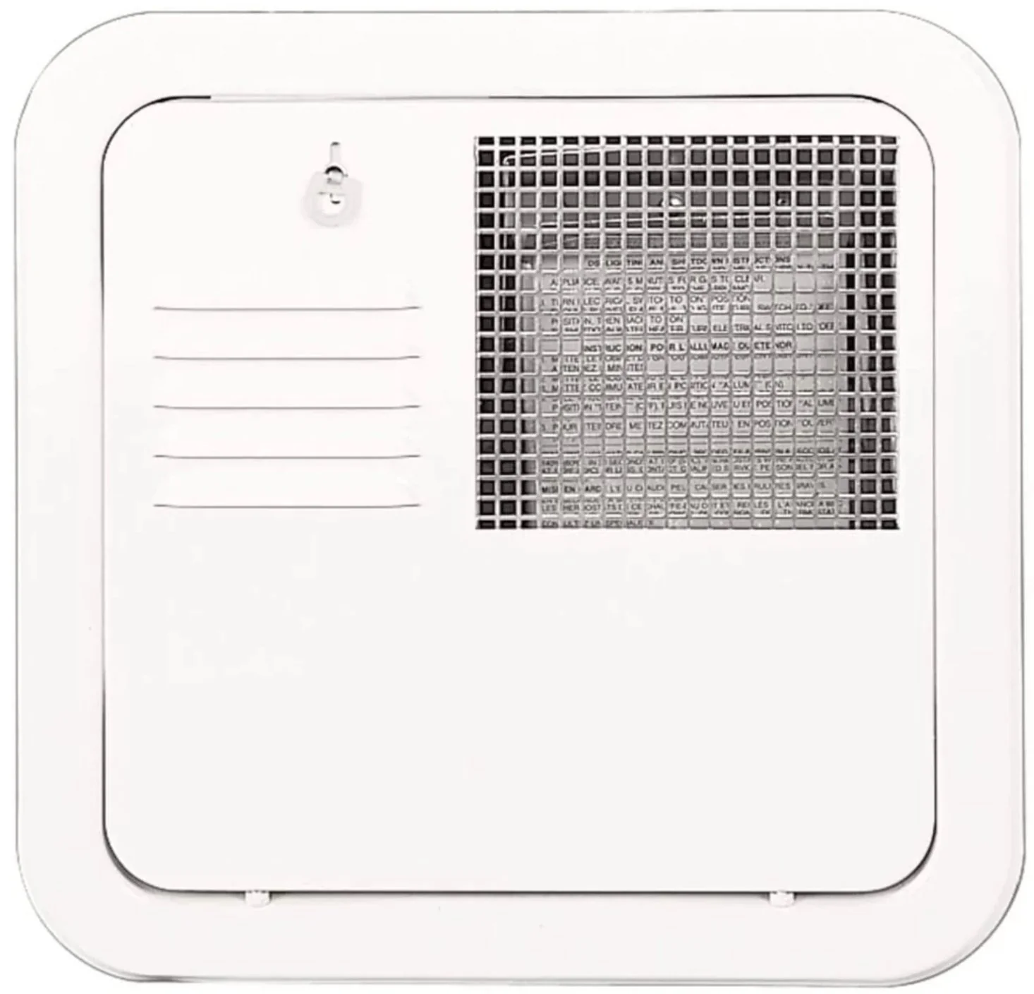 Suburban 6255APW Flush Mount Water Heater Access Door (6 Gallon), Polar White